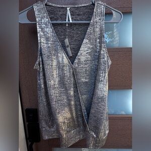 Anthropologie Sabrina Shimmer Tank Top NWT Size Small